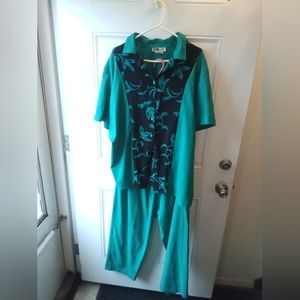 Floral Shirt And Pants Set